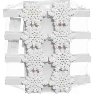 Украшение декоративное Jumi Прищепки со снежинками 8 шт (5900410633261) Винница