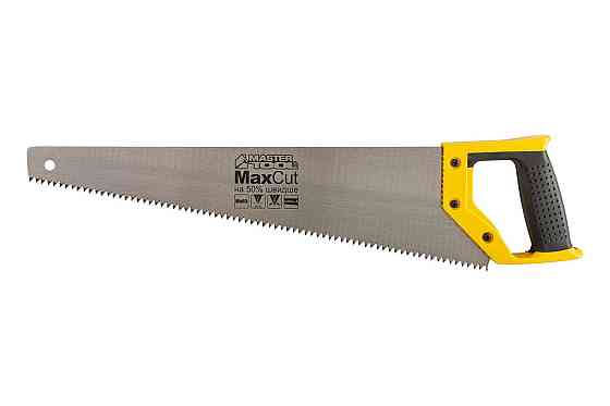Ножовка столярная 450 мм MASTERTOOL 4TPI MAX CUT закаленный зуб 2D заточка полированная 14-2645 Ровно