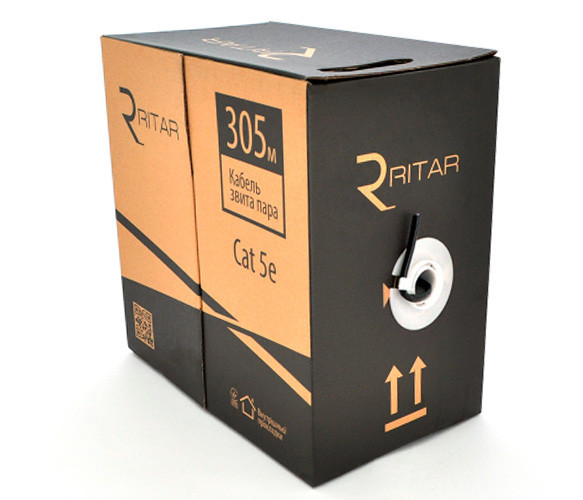 Кабель Ritar КНП UTP 4x2x0.5 мм², для зовнішніх робіт, 305 м Київ - фото 1