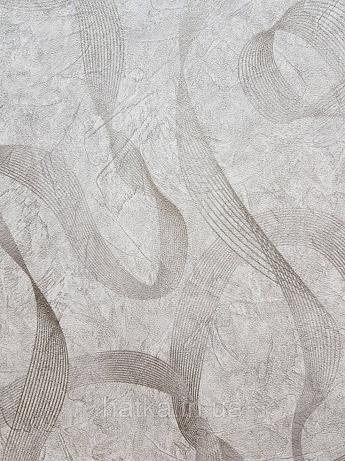 Шпалери метрові вінілові на флізеліні Sintra Vila абстракція зигзаги смуги бежево-сірі золотисті 532546 Київ - фото 2