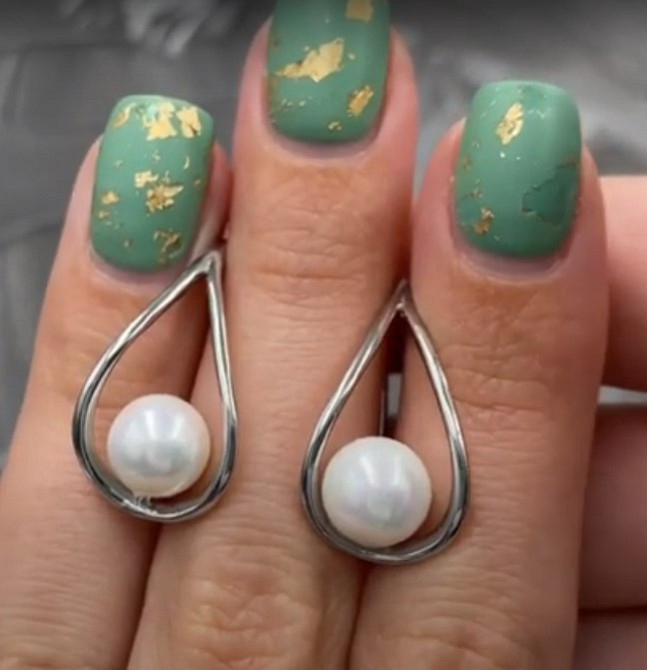 Серьги Xuping 36329, размер 26*13мм, позолота Белое Золото Киев - изображение 1