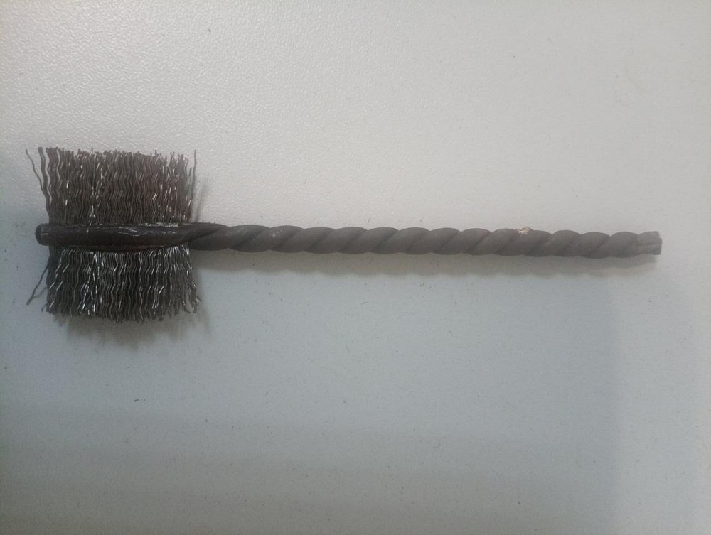 Йоржик дротяний жорсткий плоский N925 загальною довжиною 100мм довжиною йоржика 20мм шириною (діаметром) 25мм 25 Киев - изображение 1