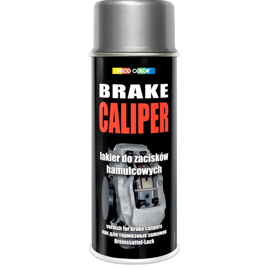 Фарба для гальмівних супортів аерозольна "Brake Caliper" DecoColor сріблястий 400мл Київ - фото 1