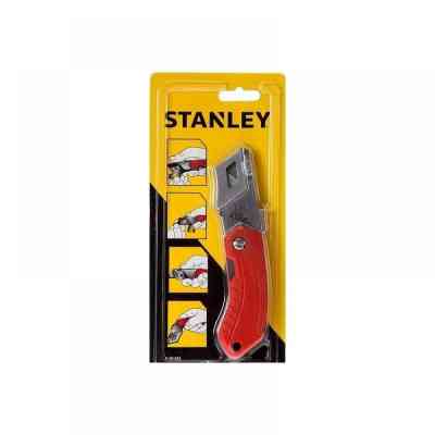 Нож монтажный Stanley складной, с выдвижным лезвием для отделочных работ, 160мм. (0-10-243) Винница