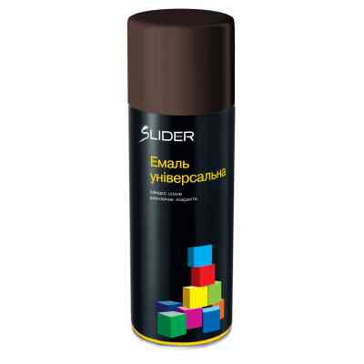 Аэрозольная краска для автомобиля SLIDER 8017 темно- коричнева, 400мл (000005248) Винница