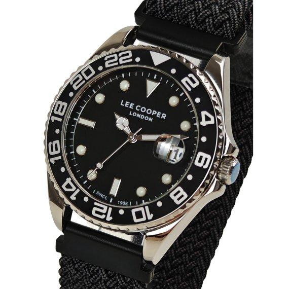Годинник чоловічий водостійкий Lee Cooper Daytona Vibe Black (2 ремінці) Вінниця - фото 1