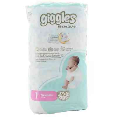 Подгузники Giggles Premium 1 Newborn 2-5 кг 40 шт (8680131206872) Винница