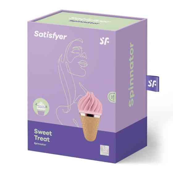Вібромасажер Satisfayer layons Sweet Treat (pink/brown) Sex Aura Київ