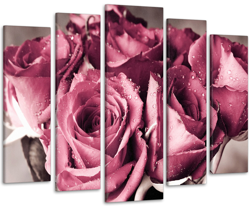 Модульная картина Розовый Букет Art-113_5 90х132 см Киев - изображение 1