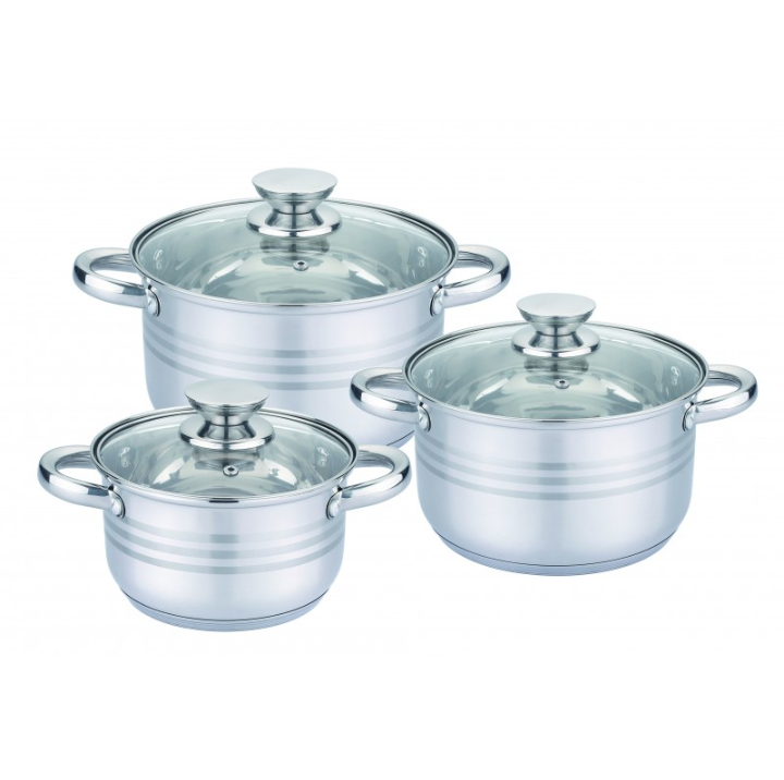 Набор кастрюль из Нержавеющей cтали UNIQUE UN-5031 6пр Одесса - изображение 4