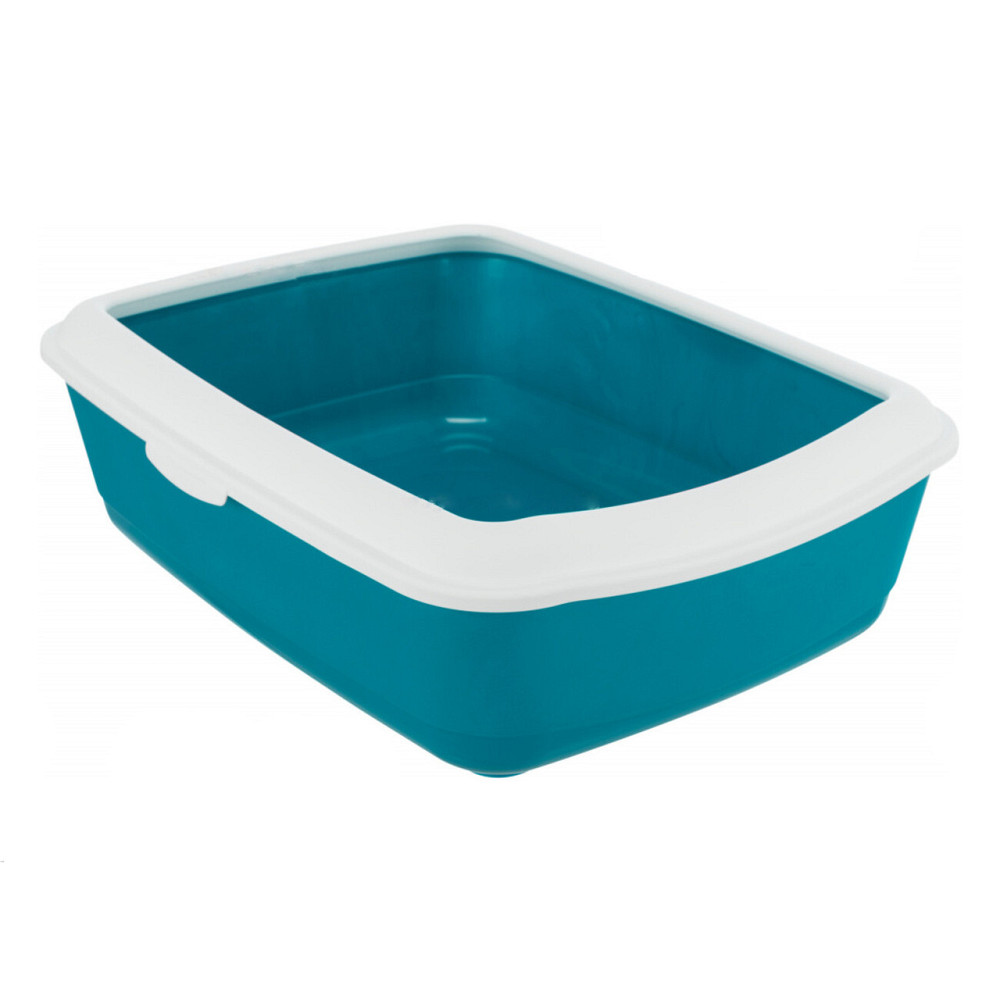 Туалет для кішок Тріксі Trixie Classic Litter Tray TX-40180 з рамкою, розмір 37×15×47 см, бірюзовий Вінниця - фото 2