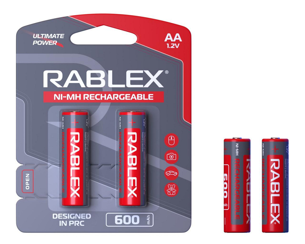 Акумулятор Rablex HR6/AA Ni-MH 600mAh 1.2V 1 шт. Дніпро - фото 1