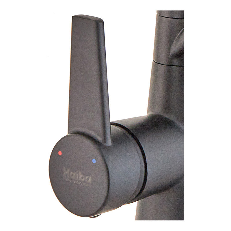 Кухонний змішувач Haiba Nobel 021 Black HB3983 Харків - фото 4