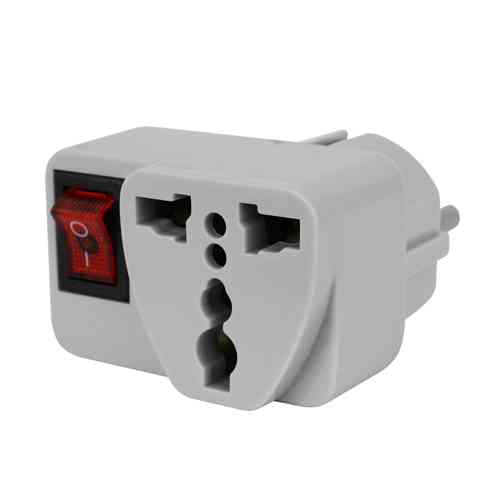 Перехідник з US UK AU на EU вилку з вимикачем, універсальний Вінниця