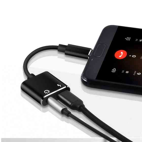 Перехідник Type-C на навушники і зарядку Puluz TBD058798601A Київ