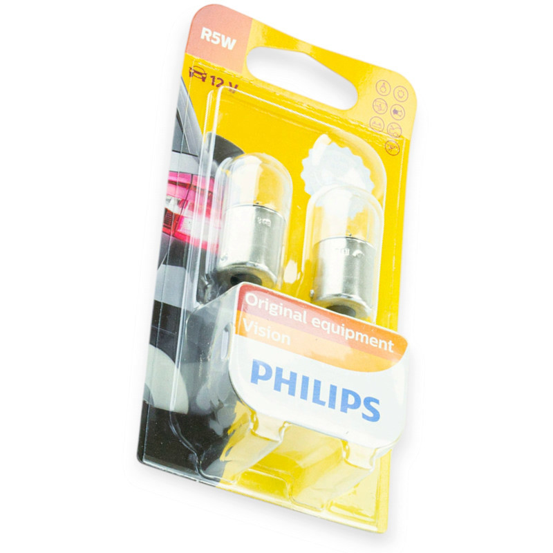 Автолампа 12V R5W BA15s PHILIPS (пара) A Мукачево - изображение 1