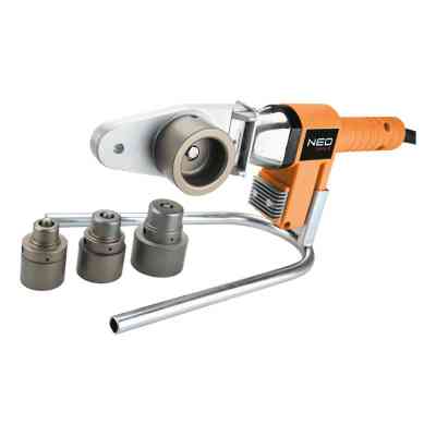 Паяльник для пластиковых труб Neo Tools для пластиковы труб 650 Вт, 4 насадки, PTFE (21-001) Винница