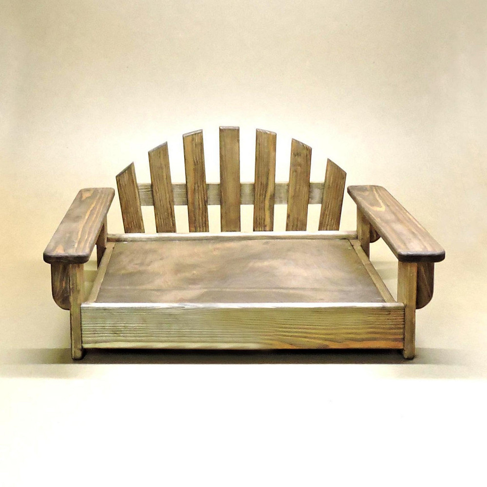 Лежак деревянный для собаки 