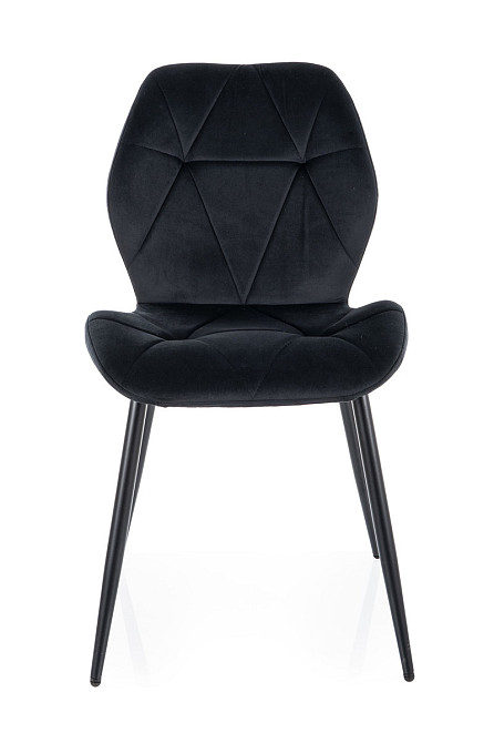 Стілець RICK VELVET чорний каркас/чорний BL.19 Київ - фото 2