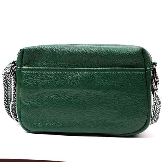 Сумка на одно отделение для стильных женщин из натуральной кожи Vintage 22603 Зеленая Киев