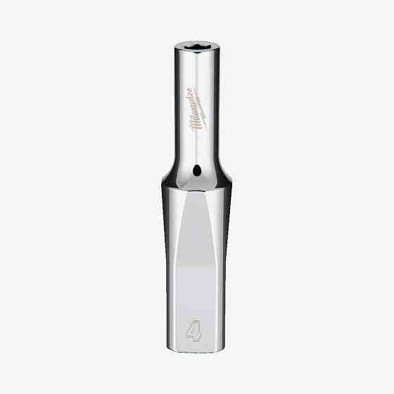 Головка хромированная метрическая удлиненная 1/4'' MILWAUKEE, 4мм Одесса