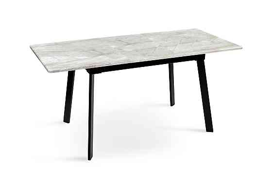 Стіл Етна 120(+40)*75 чорний метал/базальт Киев