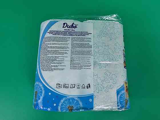 Туалетная бумага(2слоя)  белая с голубым тиснением (а4) Диво Premio Decoro (1 пачка) Харьков