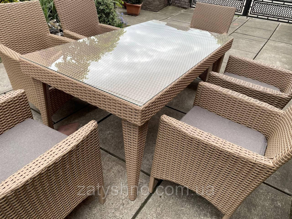 Ротанговая мебель  с 6 креслами и большим столом Киев - изображение 2