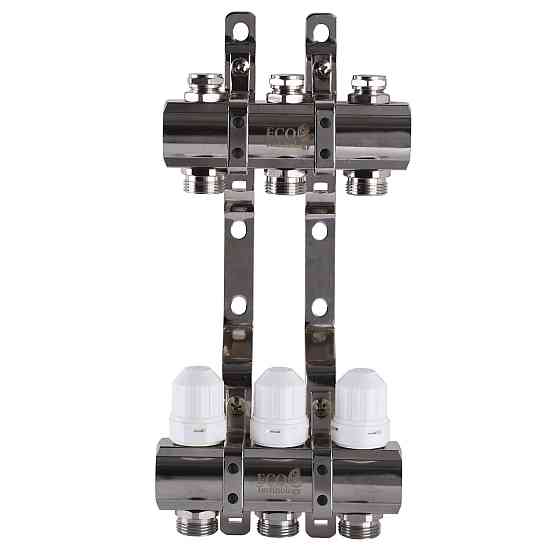 Колектор з регуляторами та кріпленням ECO 001С 1″x3 (000008833) Київ