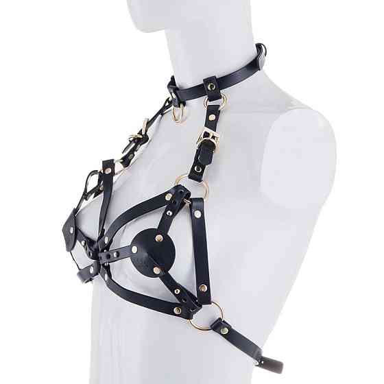 Портупея на грудь LOCKINK SEVANDA Queen Chest Harness with Removable Bra Sex Aura Київ