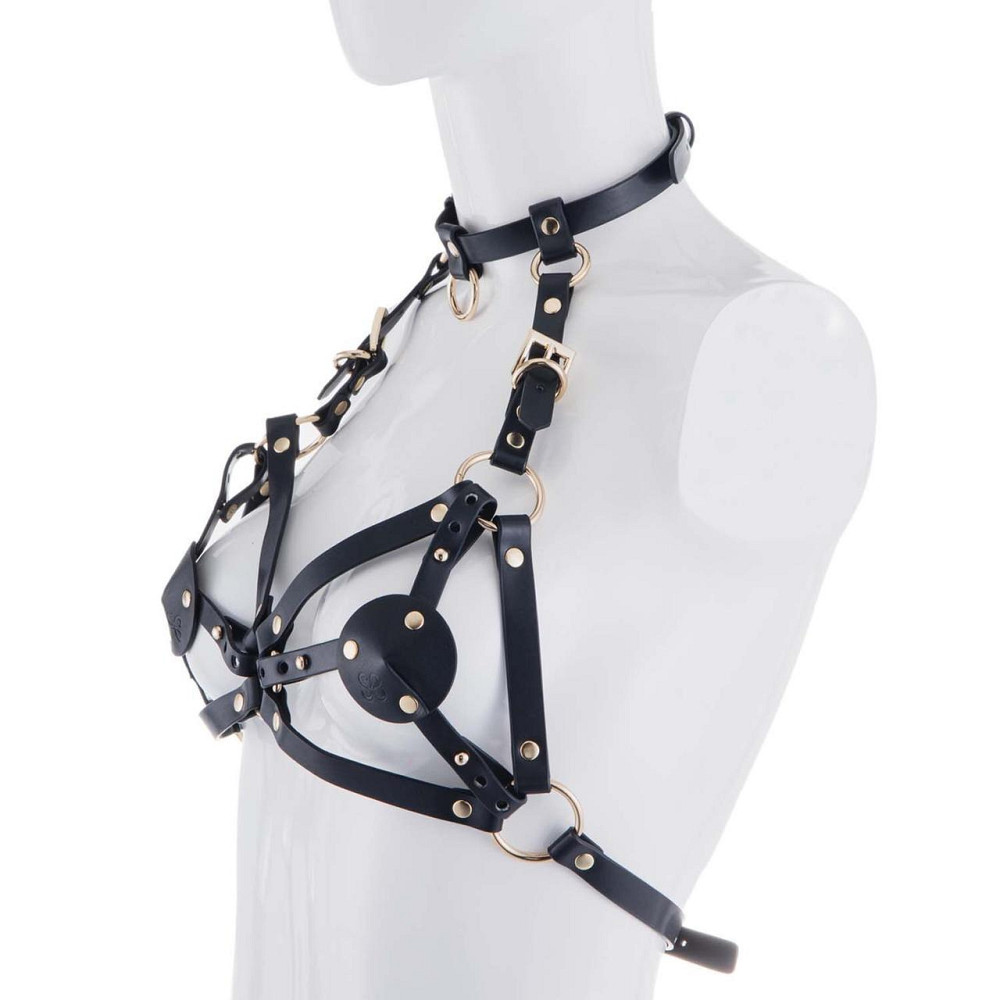 Портупея на грудь LOCKINK SEVANDA Queen Chest Harness with Removable Bra Sex Aura Київ - фото 2