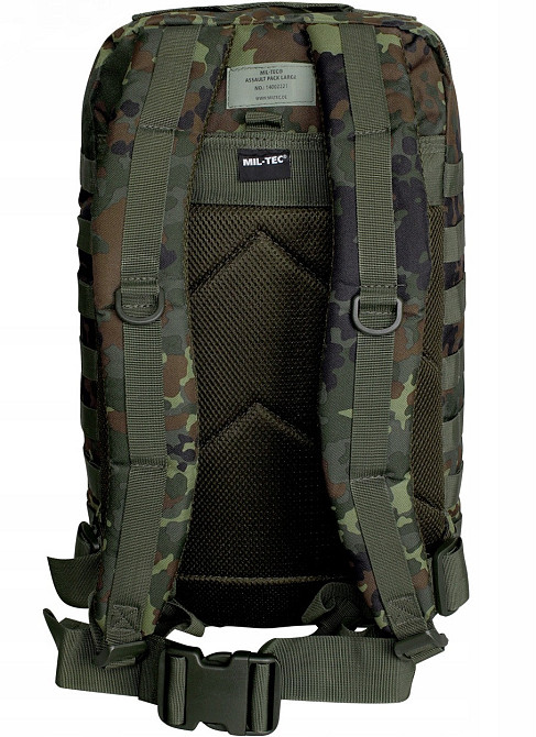 Тактичний Рюкзак 36 літрів із системою Molle 25 мм Mil-Tec від Sturm "Assault L" (14002221) Flecktarn Нововолинськ - фото 6