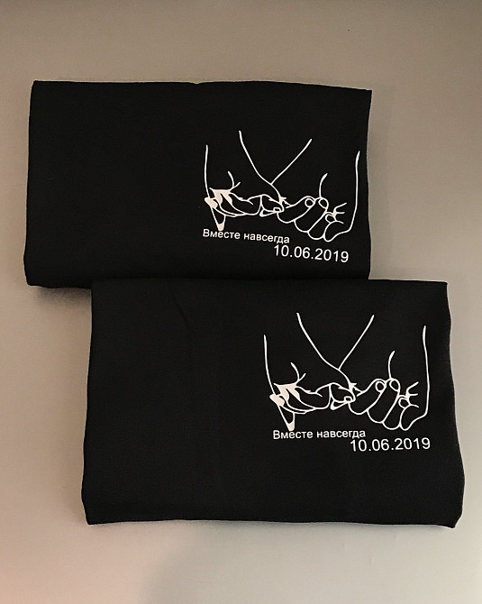 Парні футболки для хлопця та дівчини Разом назавжди з індивідуальними датами Чернівці - фото 2