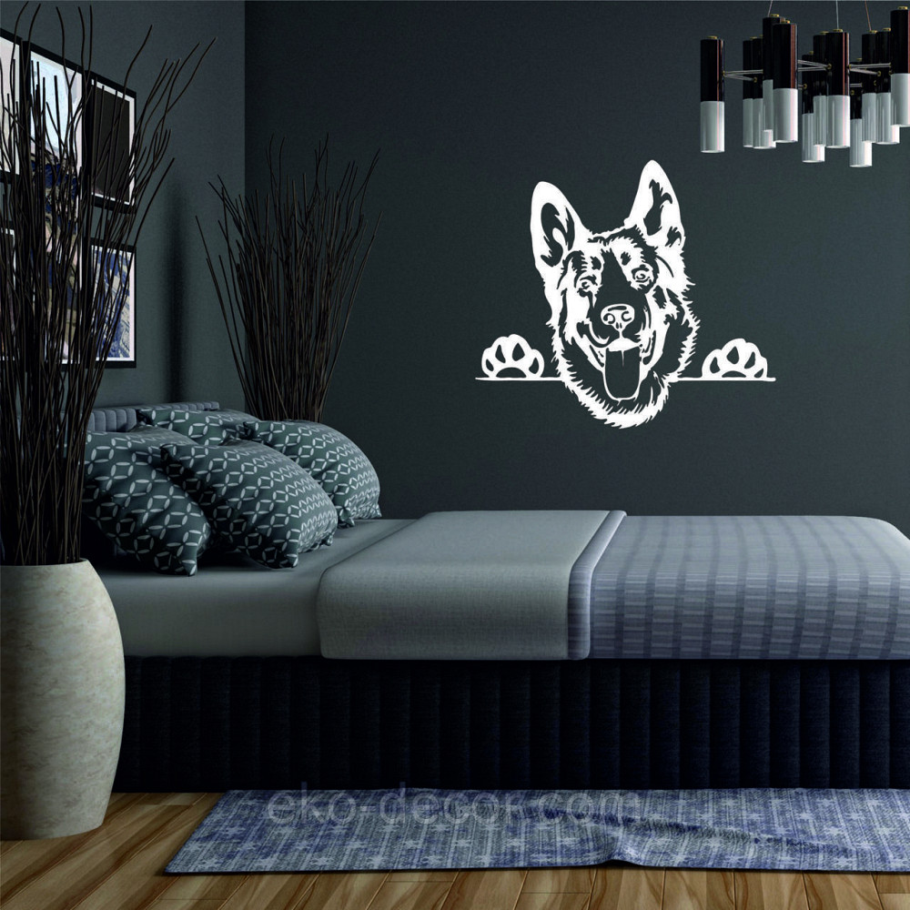 Декоративне настінне Панно «Вівчарка», Декор на стіну 90*80 см, Білий Київ - фото 2