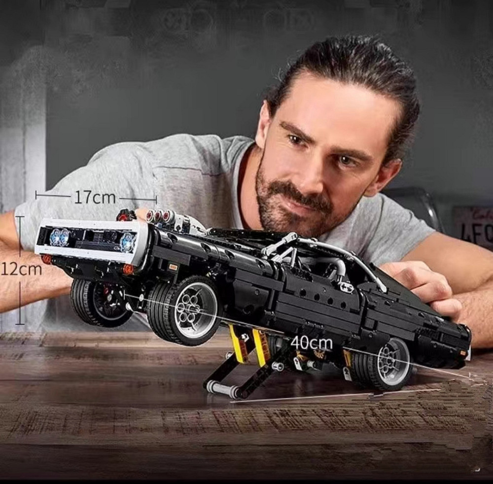 Конструктор машинка Technic Dodge Charger Домініка Торетто 1077 деталей Маштаб 1:10 Додж Чарджер чорний Київ - фото 10