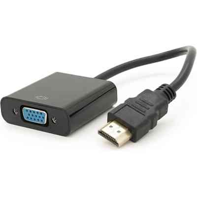 Перехідник HDMI M to VGA F 0.1m 4K/2K black Voltronic (YT-C-HDMI(M)/VGA(F)-B) Вінниця