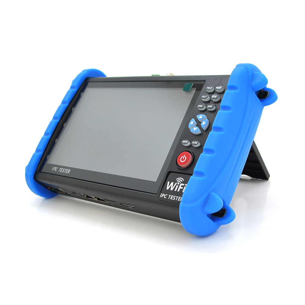 Тестер для камер видеонаблюдения IPC-5600 PLUS, с 7| сенсорным дисплеем, поддерживает IP, CVBS, Wi-Fi, LAN, BNC, 12V, POE Киев - изображение 1