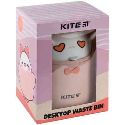 Кошик для паперів Kite Настільний контейнер для сміття, персиковий (K24-010-2) Вінниця