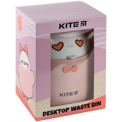Кошик для паперів Kite Настільний контейнер для сміття, персиковий (K24-010-2) Вінниця - фото 5