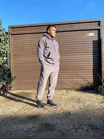 Чоловічий теплий костюм-двійка: кофта та штани двосторонній фліс Полар Графіт, 48/50 Одеса