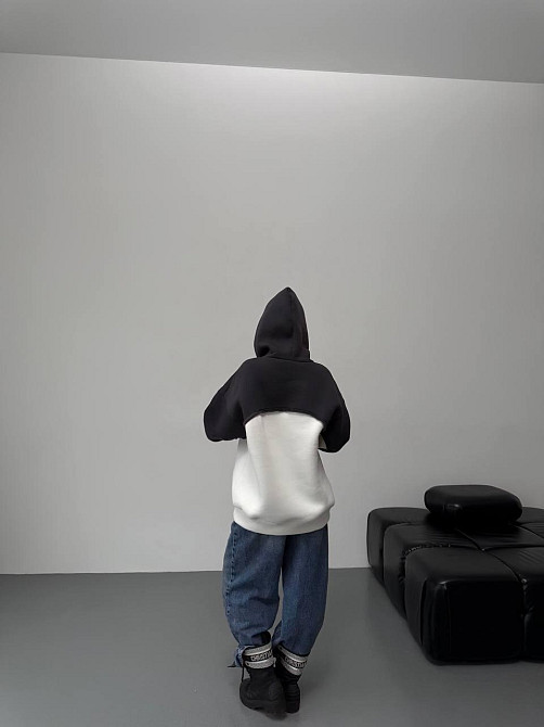 Женская базовая теплая худи на флис турецкая трехнить Одесса - изображение 5