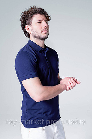 Поло классическое Stedman Lux Polo мужское темно-синее (ST9060-NAV) XXL Киев - изображение 4