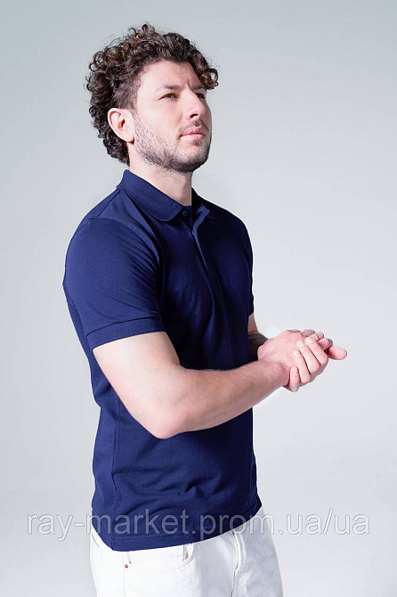Поло класичне Stedman Lux Polo чоловіче темно-синє (ST9060-NAV) XXL Київ - фото 4