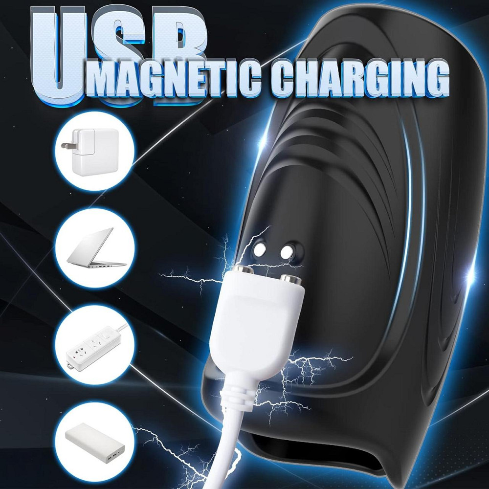 Електричний мастурбатор Body-Safe з програмним керуванням з 9 режимами вібрації Дніпро - фото 7