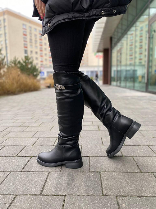 Чоботи жіночі EDAN 177 чорні (зима євро-хутро, шкіра натуральна) (6083) Коломия - фото 7