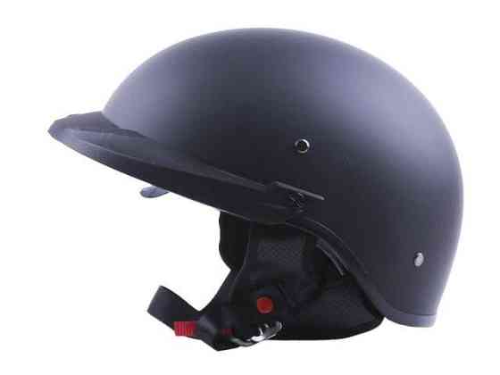 Шлем мотоциклетный MD-513-1, черный матовый с черным стеклом, size S Мукачево