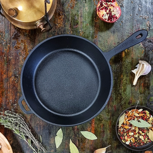 Сковорідка 24*6см чавунна лита Т202 Майстерня Житомир - фото 1