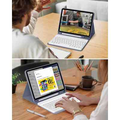 Чехол для планшета BeCover with keyboard Apple iPad Pro 13" M4 2024 Purple (713007) Винница