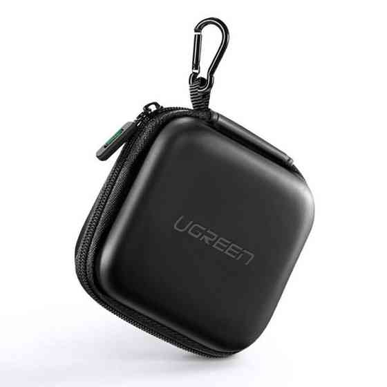 Кофр для хранения наушников и кабелей UGreen 40816 с карабином (Черный) Николаев
