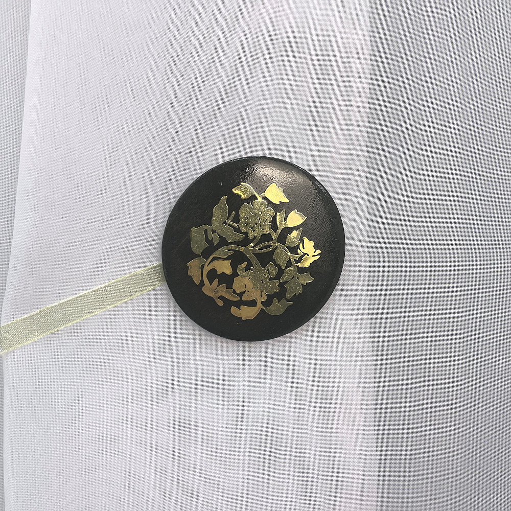 Магніти для штор і гардин Карпати набір 2 шт Чорний з золотистим (81-145) Київ - фото 4